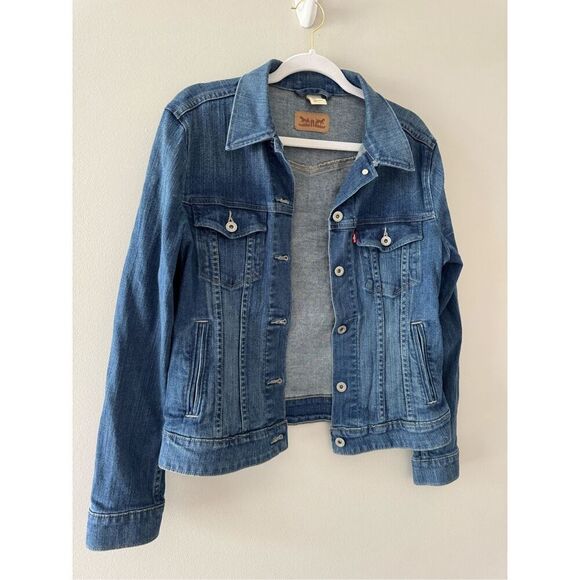 Levi’s Denim Vintage 1980’s Trucker Jacket Women’s Size Large - Picture 4 of 10